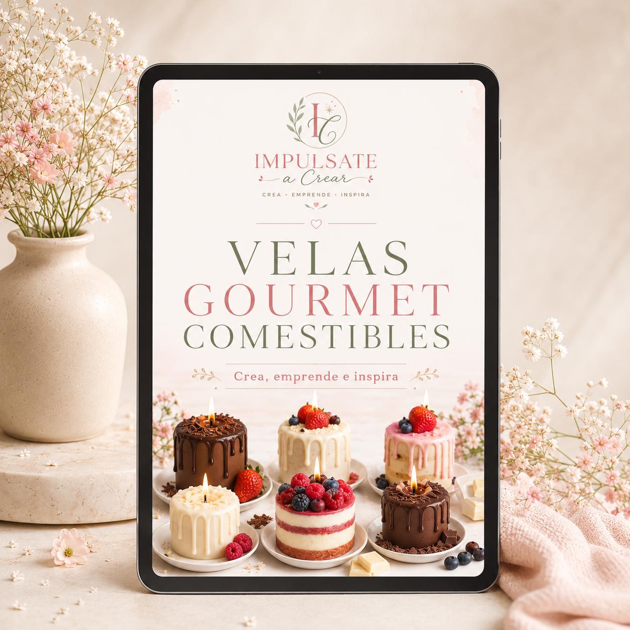 Aprendé a crear Velas Comestibles + 6 bonus de regalo🎁